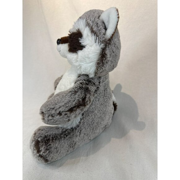 Aurora Plush Raccoon Stuffed Animal Toy 12" Gray & White Soft Cuddly Kids Gift - Picture 2 of 5